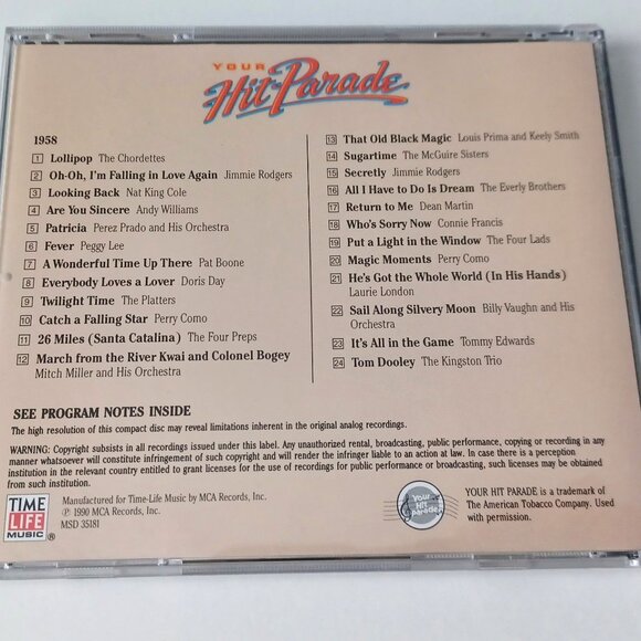 Three CDs 1950s Music. Instrumental Gems and Time Life Your Hit Parade 1958 - Picture 7 of 7